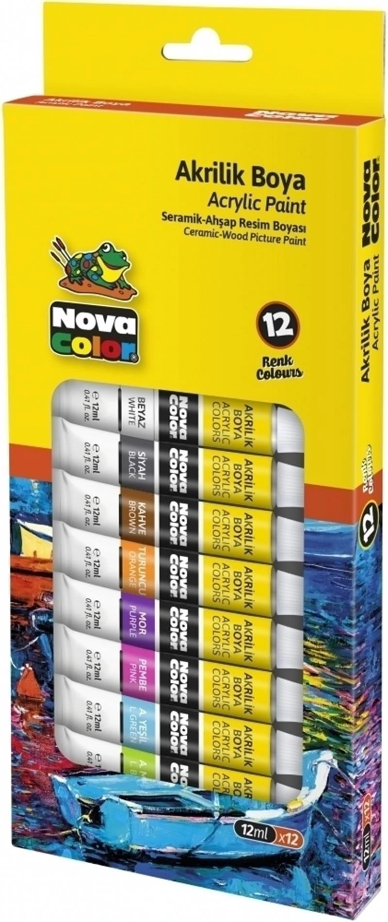 Nova Color Nc-2004 Akrilik Boya Tüp 12Ml 12Li