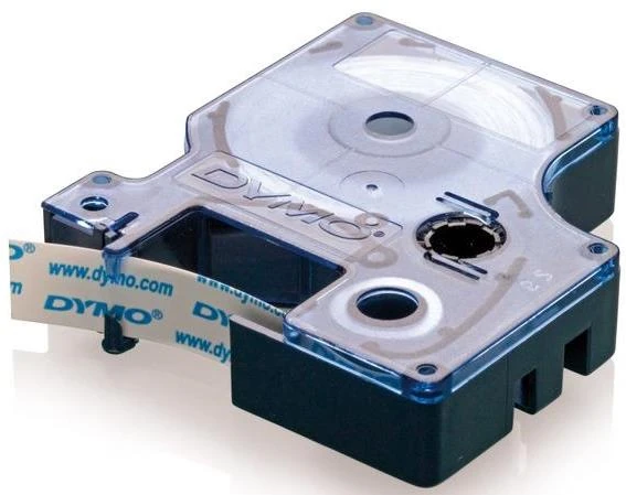 DYMO S0720830 D1 Yedek Şerit, 19 mm x 7 mt, Beyaz- Siyah (45803)