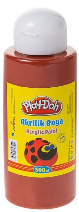 Play-Doh Akrilik Boya 500 ML Kahverengi PLAY-AK010