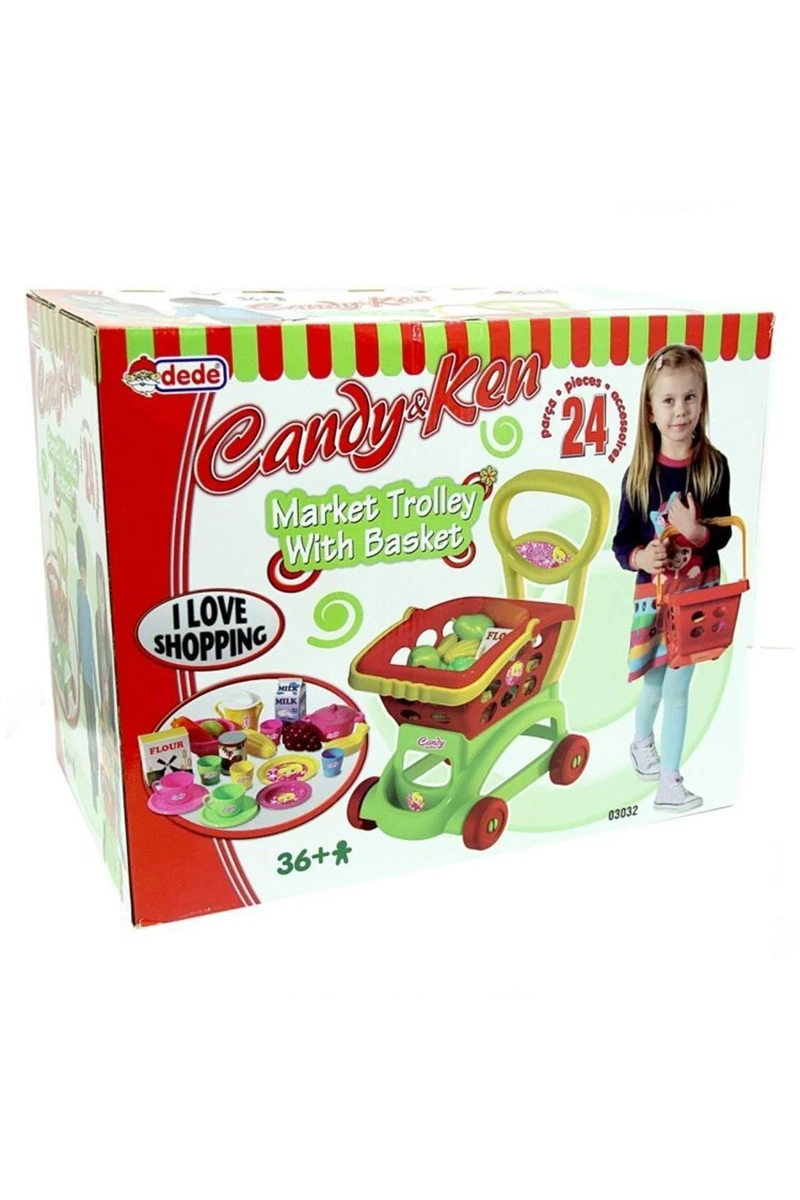 Dede 3032 Candy &Amp;Amp; Ken Sepetli Market Arabası*6