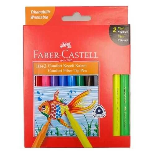 FABER CASTEL KECELI KALEM 10+2 NEON COMFORT 5068155133000 *.FABER-23