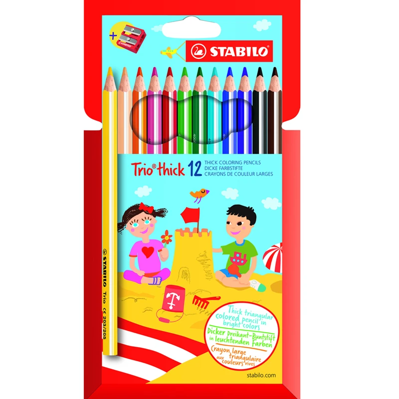 Stabılo 203/2-12 Trio Thick 12Li Kalemtraş Hartung