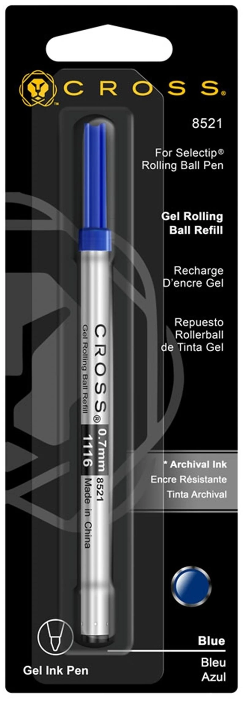 Cross Tükenmez Kalem Refili Mavi Fine 8512D