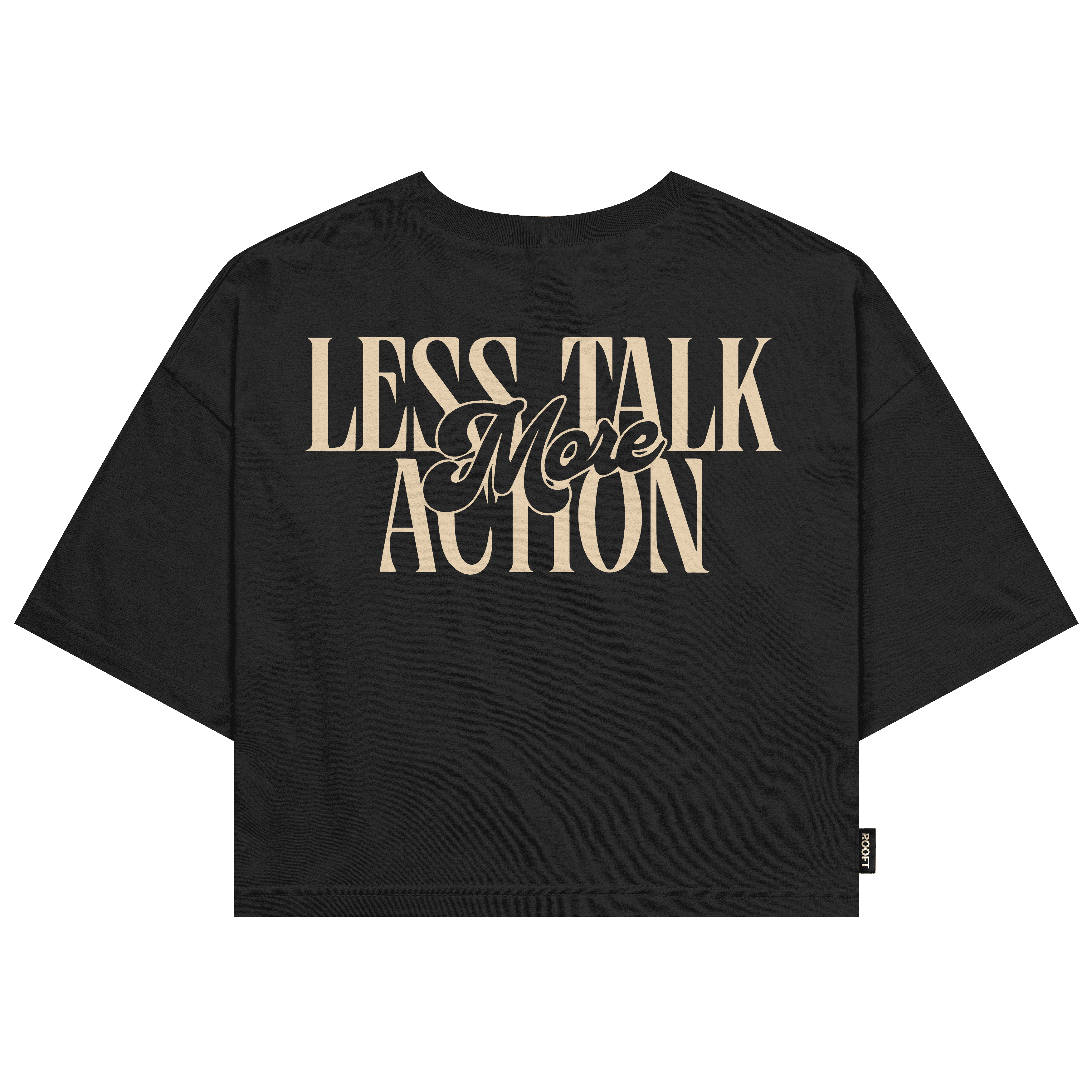 Less Talk Oversize Crop-top