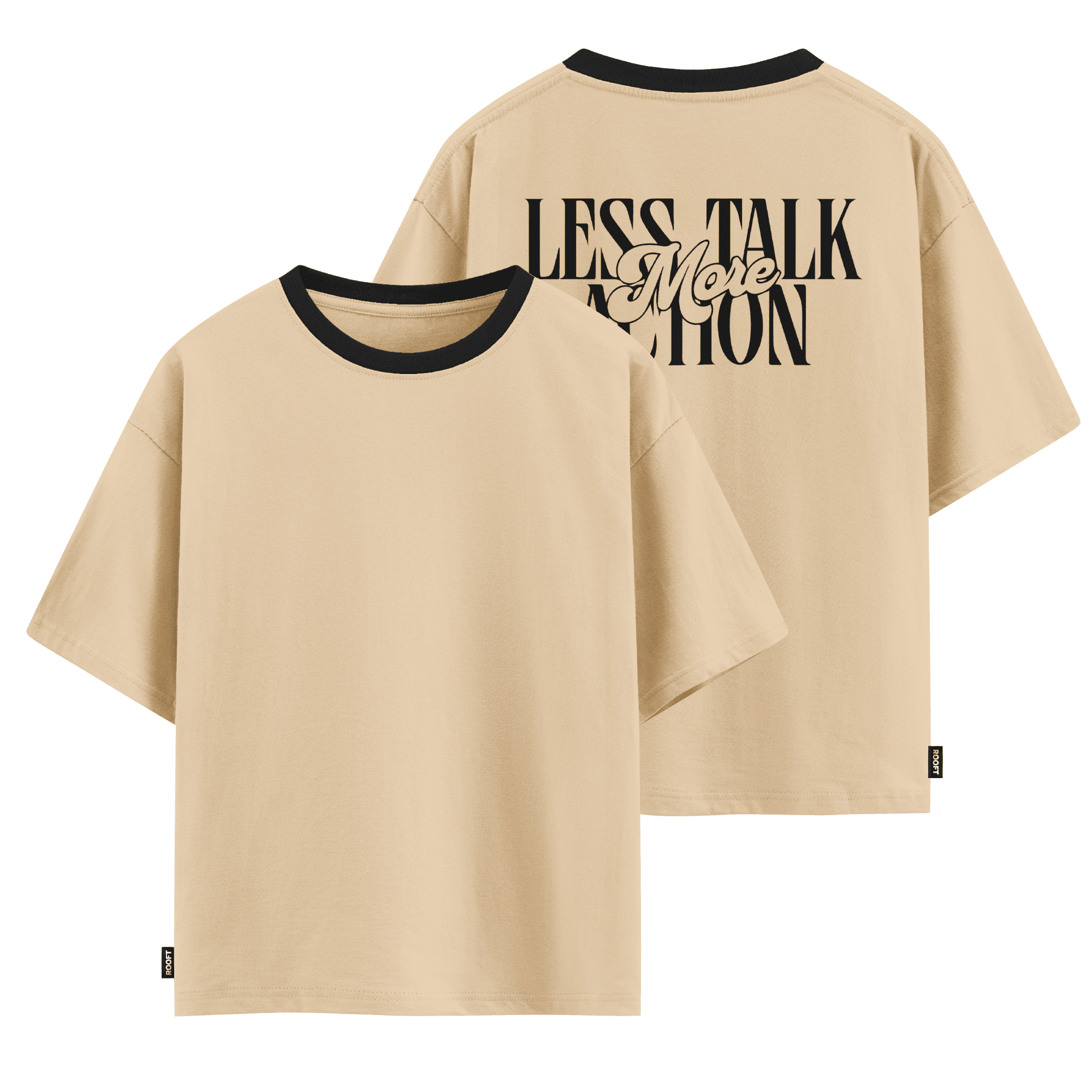 Less Talk Oversize Beige