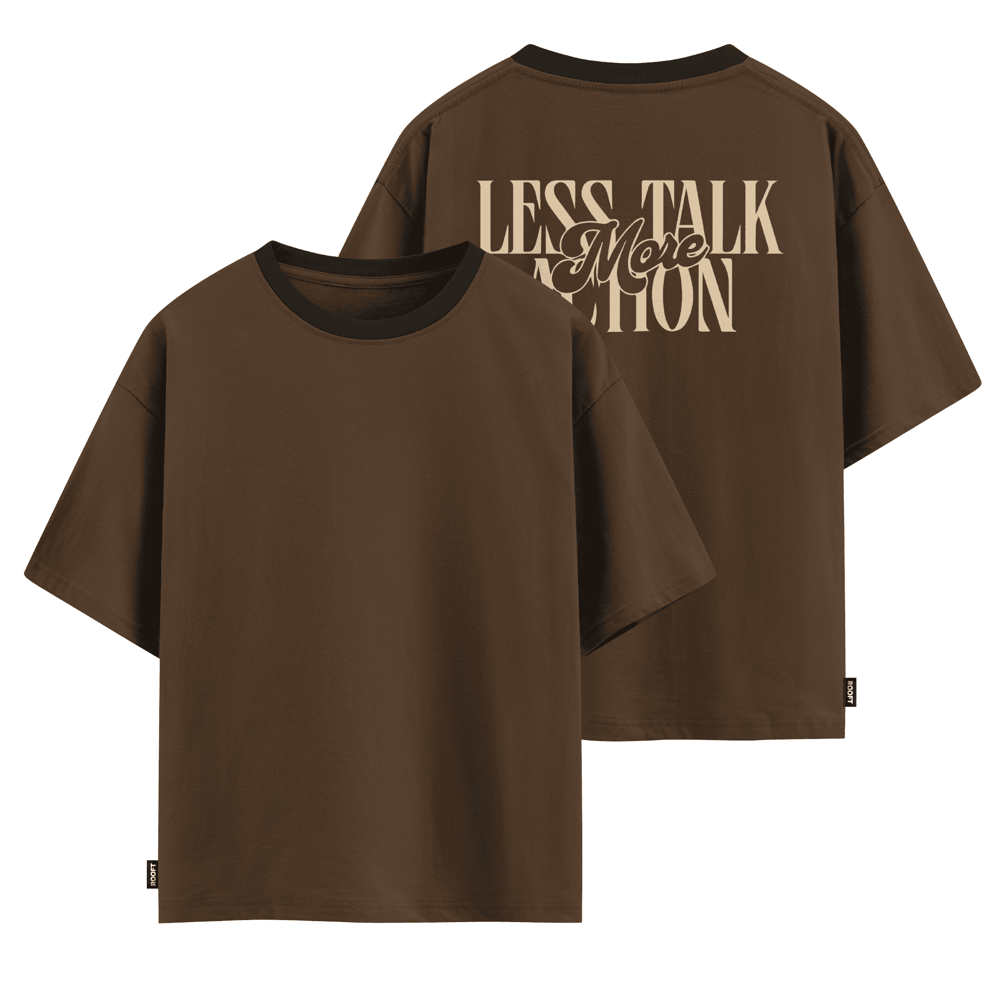 Less Talk Oversize Brown