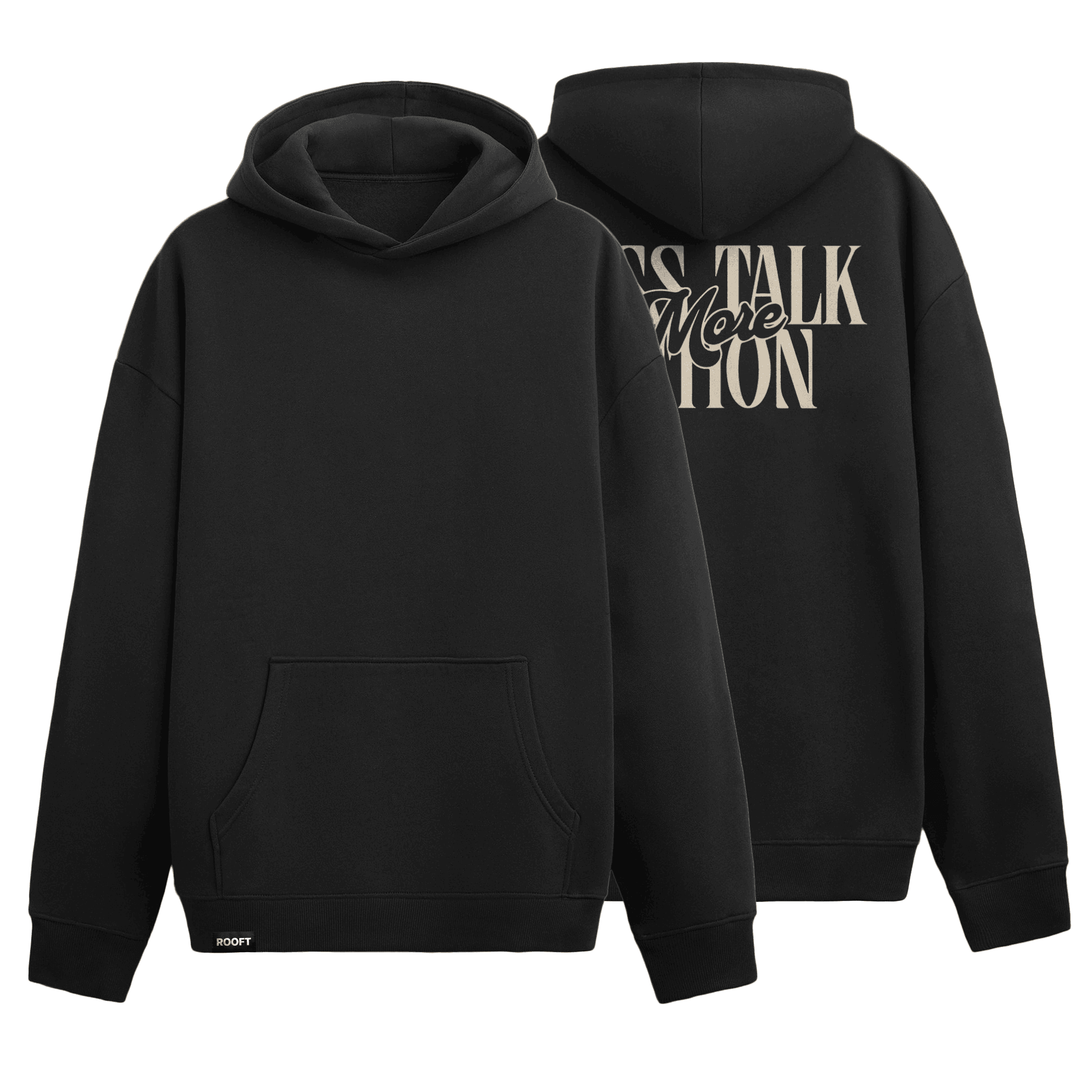 Less Talk Oversize Hoodie