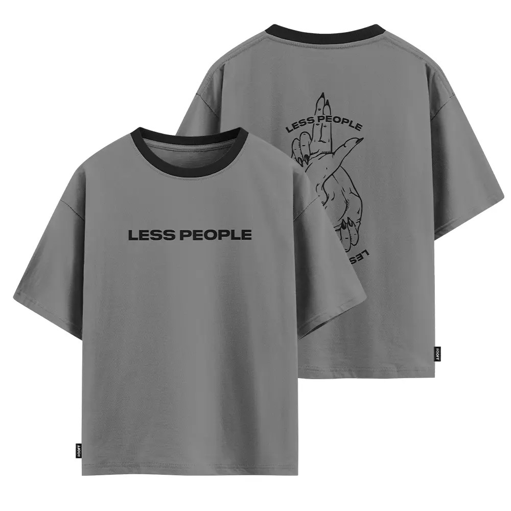 Less Talk Oversize Grey