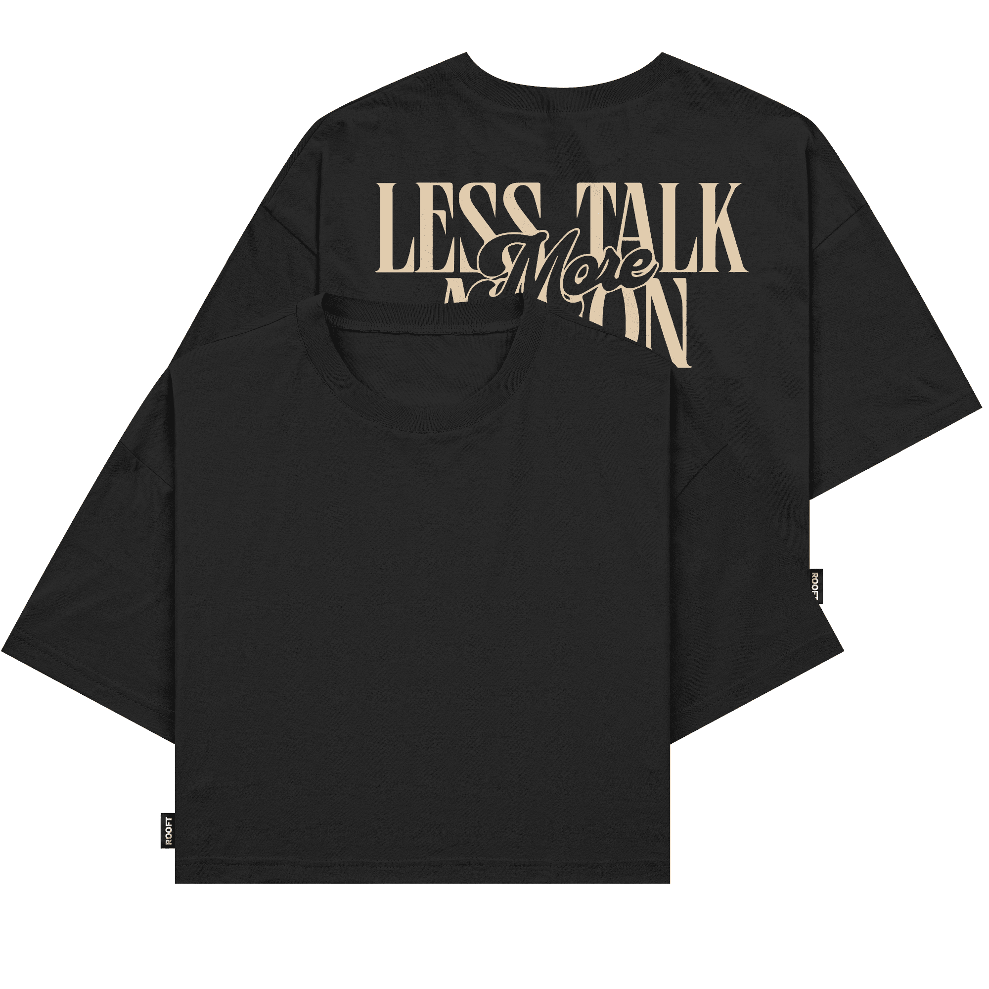 Less Talk Oversize Crop-top