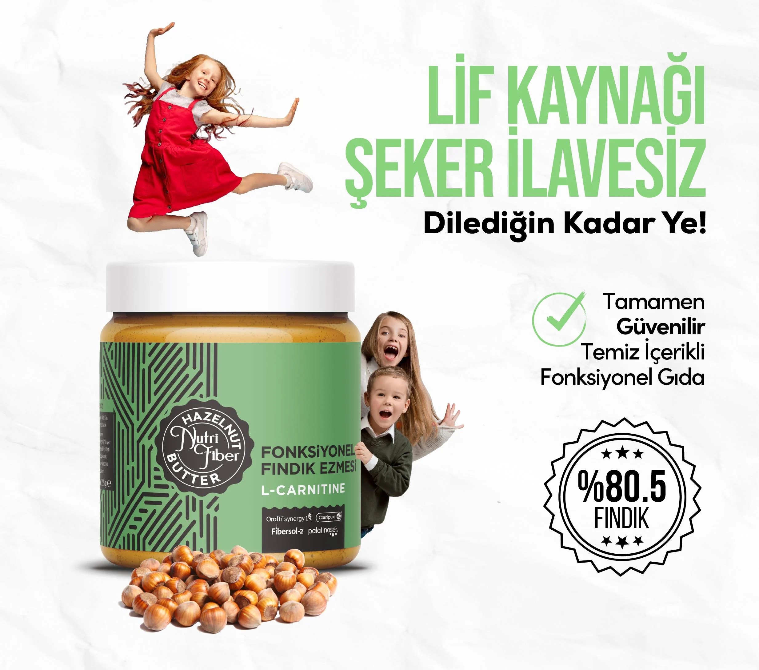 Nutrifiber Butter Fındık Ezmesi
