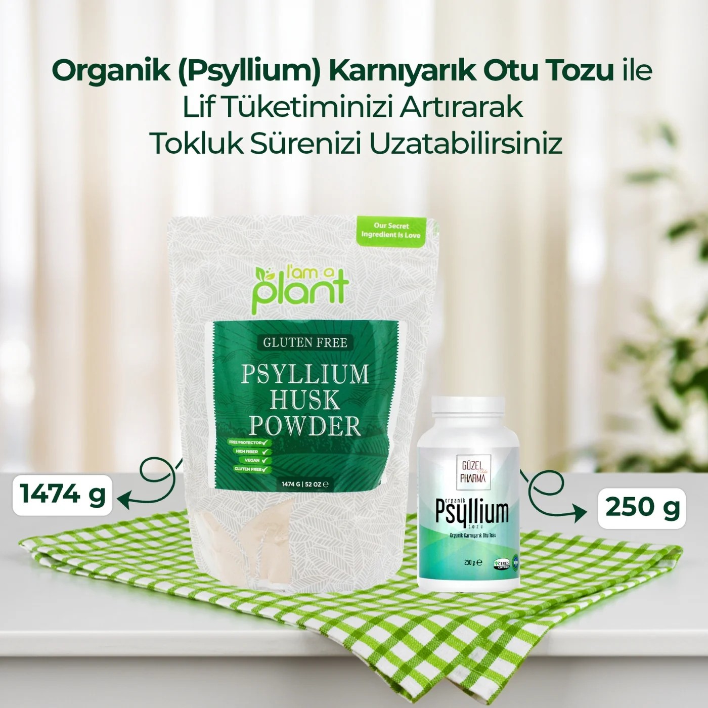 Psyllium Karnıyarık Otu Tozu 2x250 g