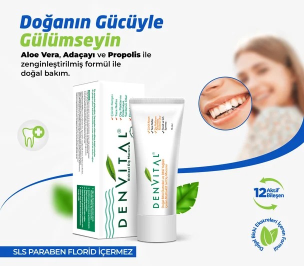  Denvi̇tal Bi̇tki̇sel Di̇ş Macunu