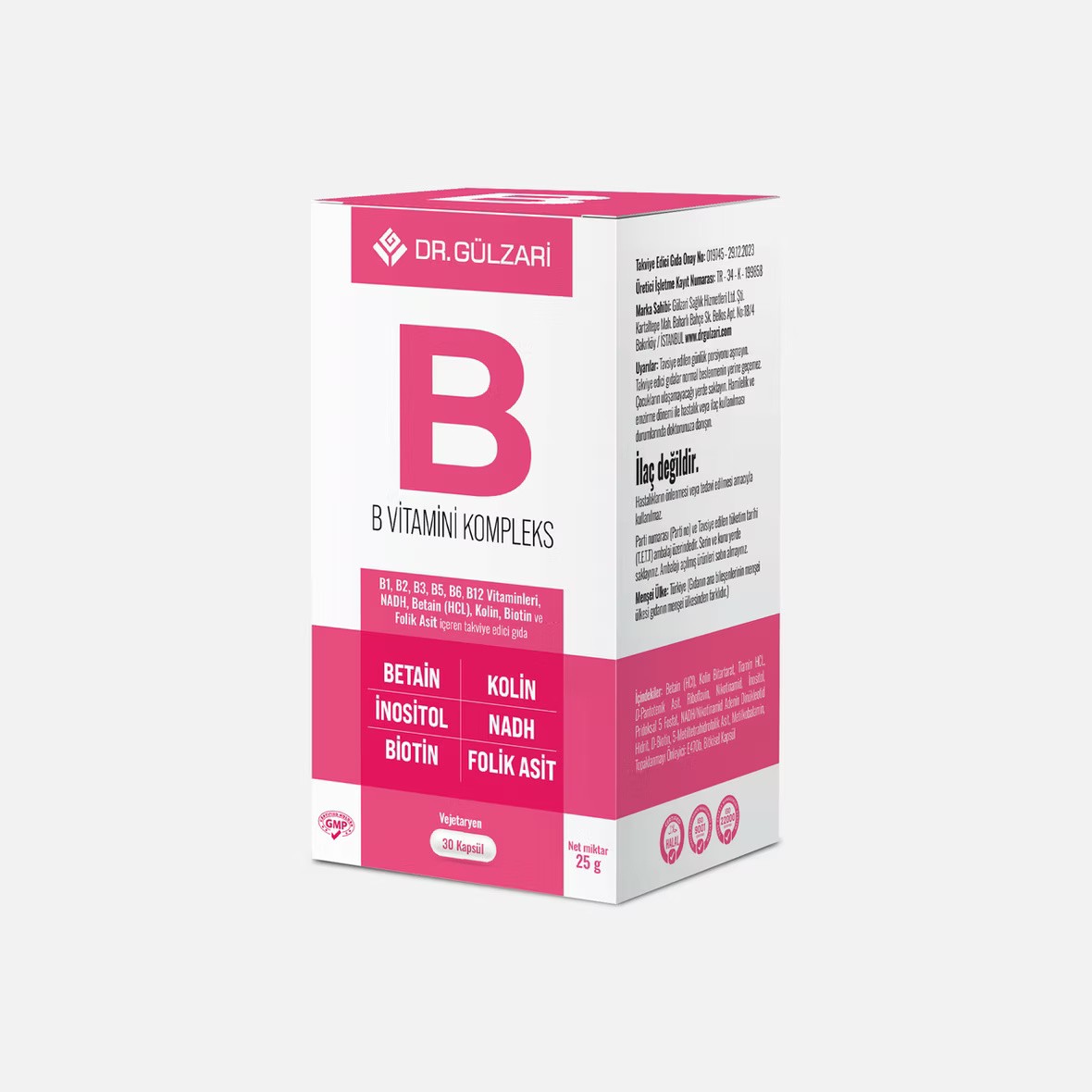 Dr Gülzari B Vitamini Kompleks