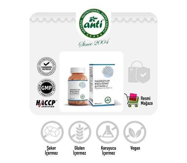 Magnezyum Bisglisinat Vitamin C