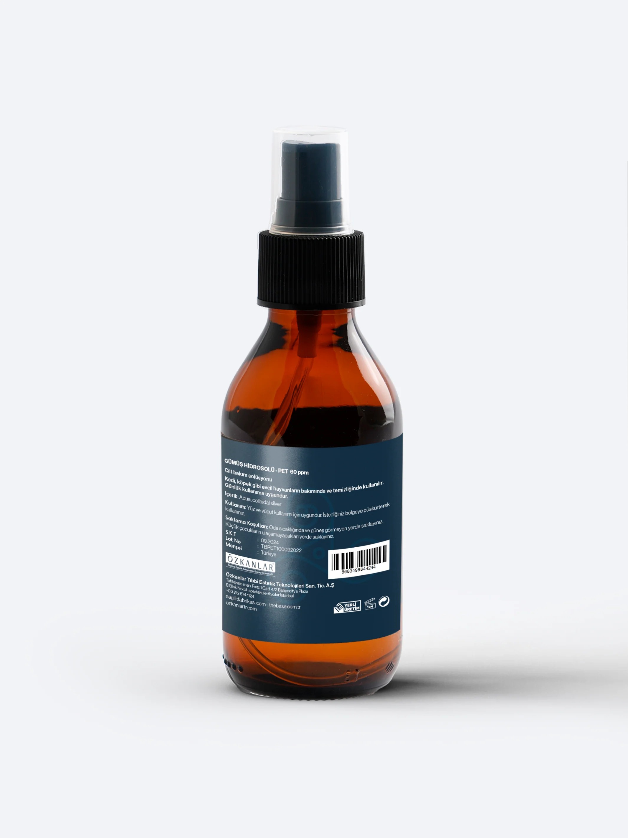 Pet Gümüş Hidrosolü Sprey 100 ml