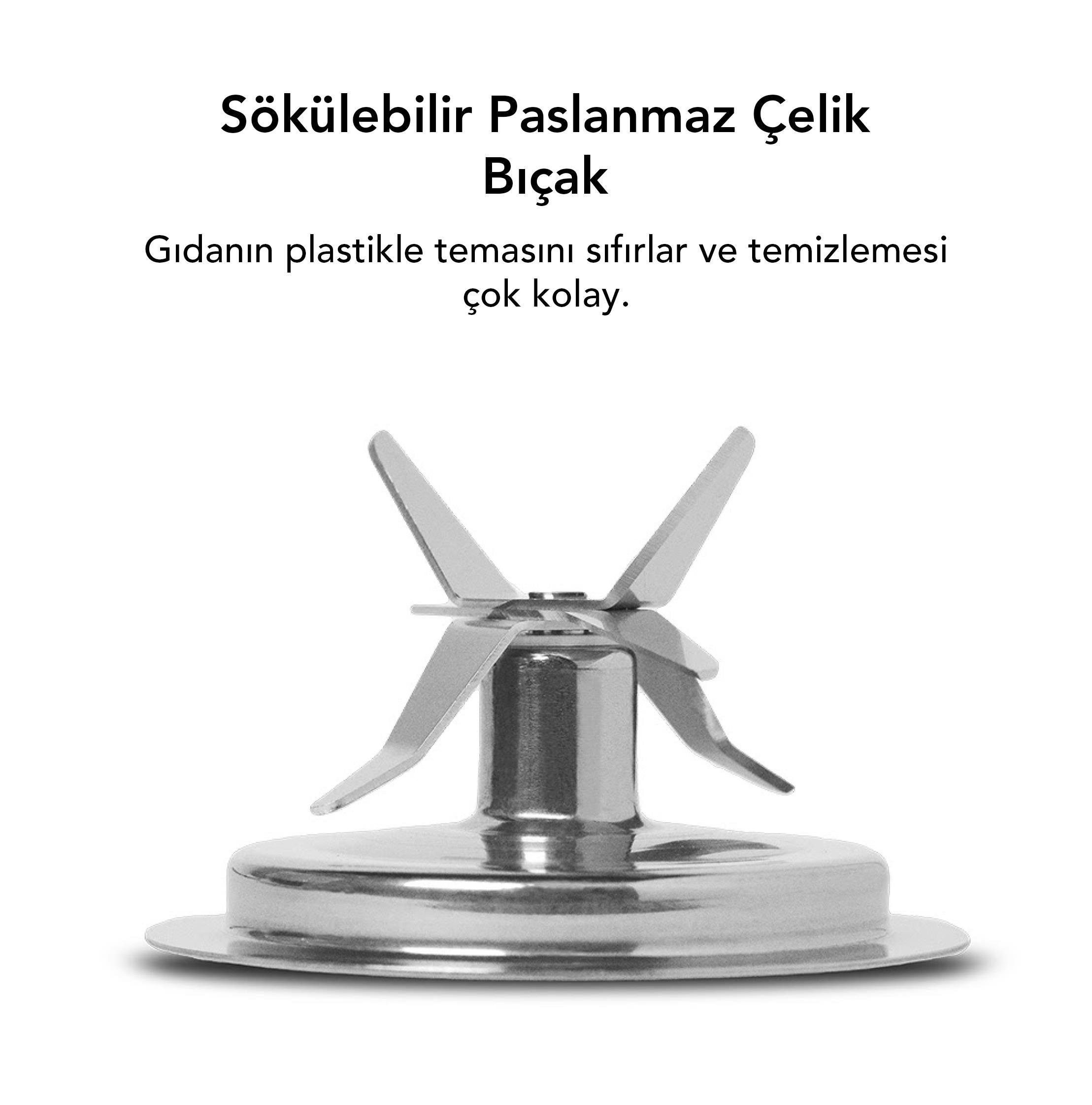 Cam Personal Vakumlu Blender,0,67 hp,500W,1250 ml,Vakumlu Hazne - PBG-5001-C