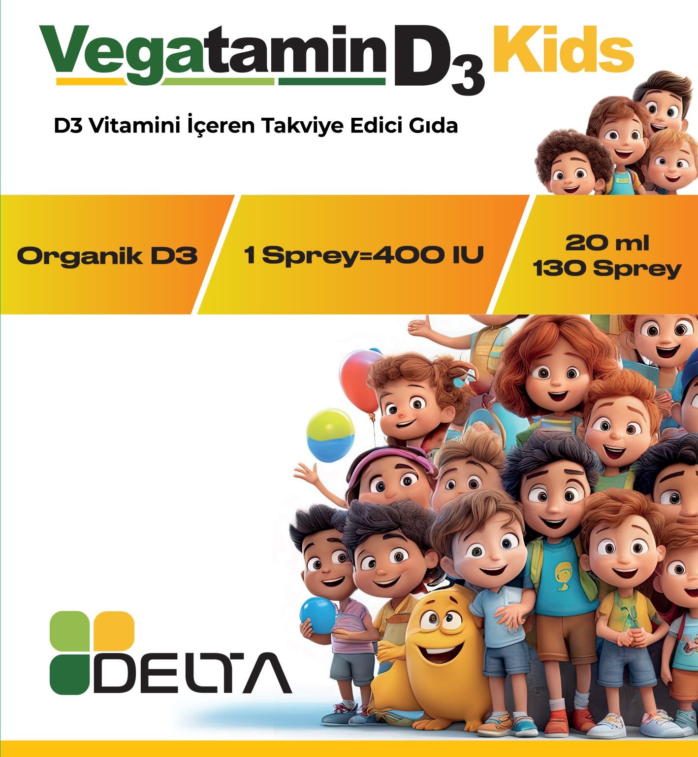 Vegatamin Kids D3 K2 Sprey