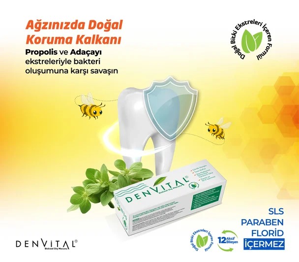  Denvi̇tal Bi̇tki̇sel Di̇ş Macunu