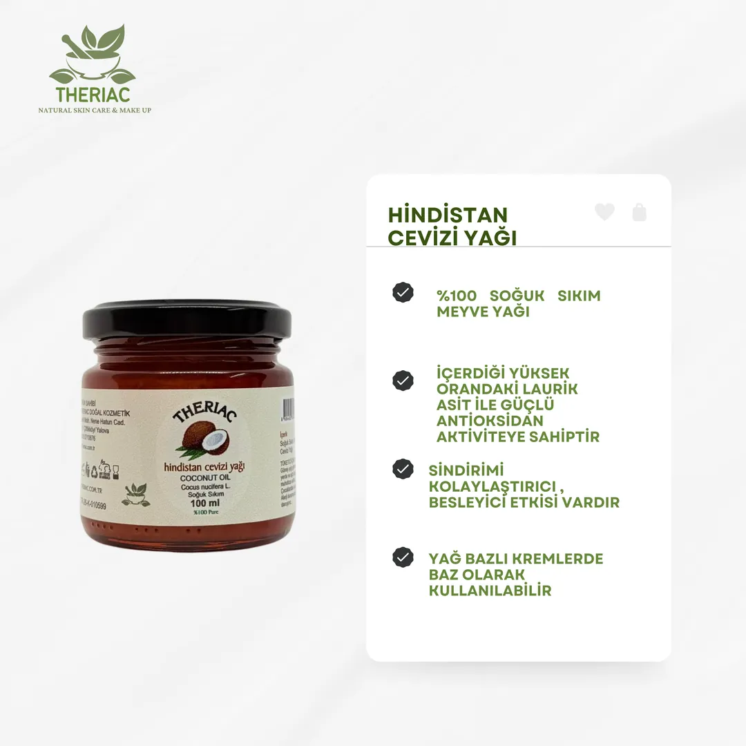 Theriac Hindistan Cevizi Yağı 100 ml