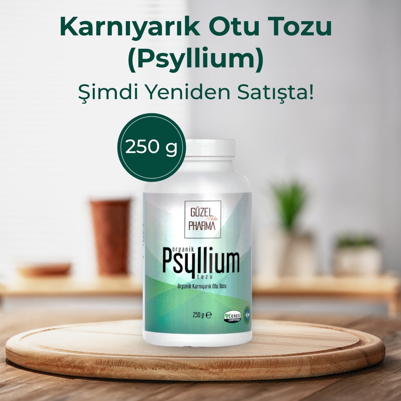 Psyllium Karnıyarık Otu Tozu 2x250 g