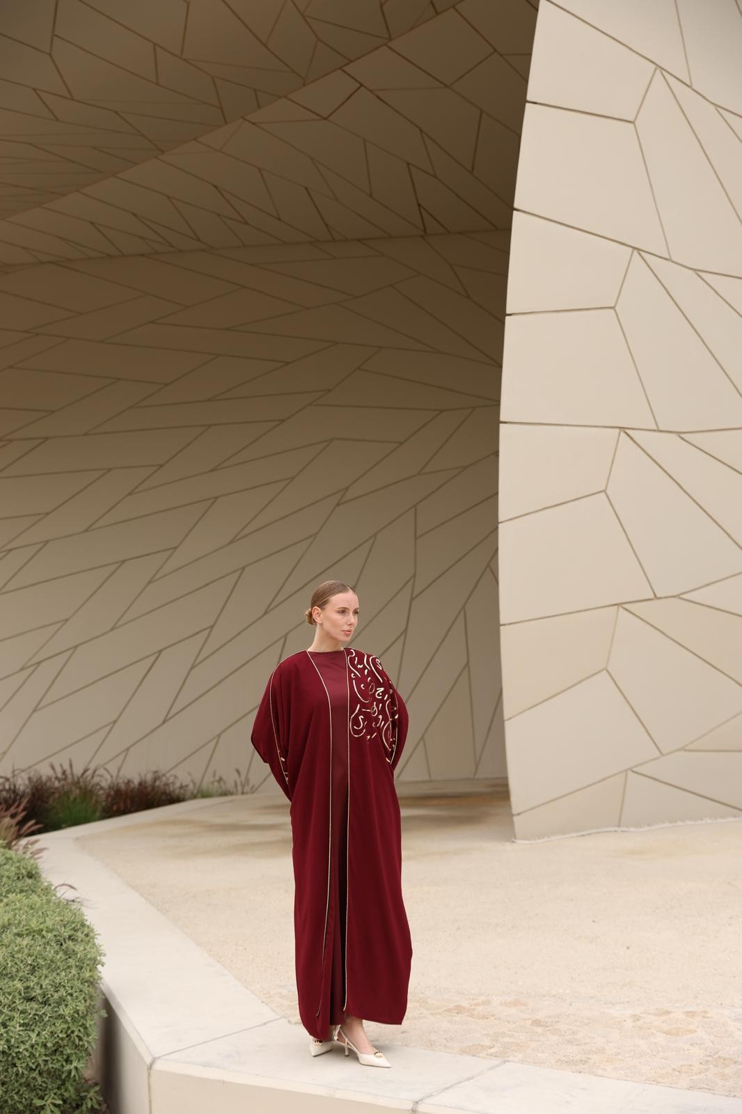 Hat Desenli Abaya