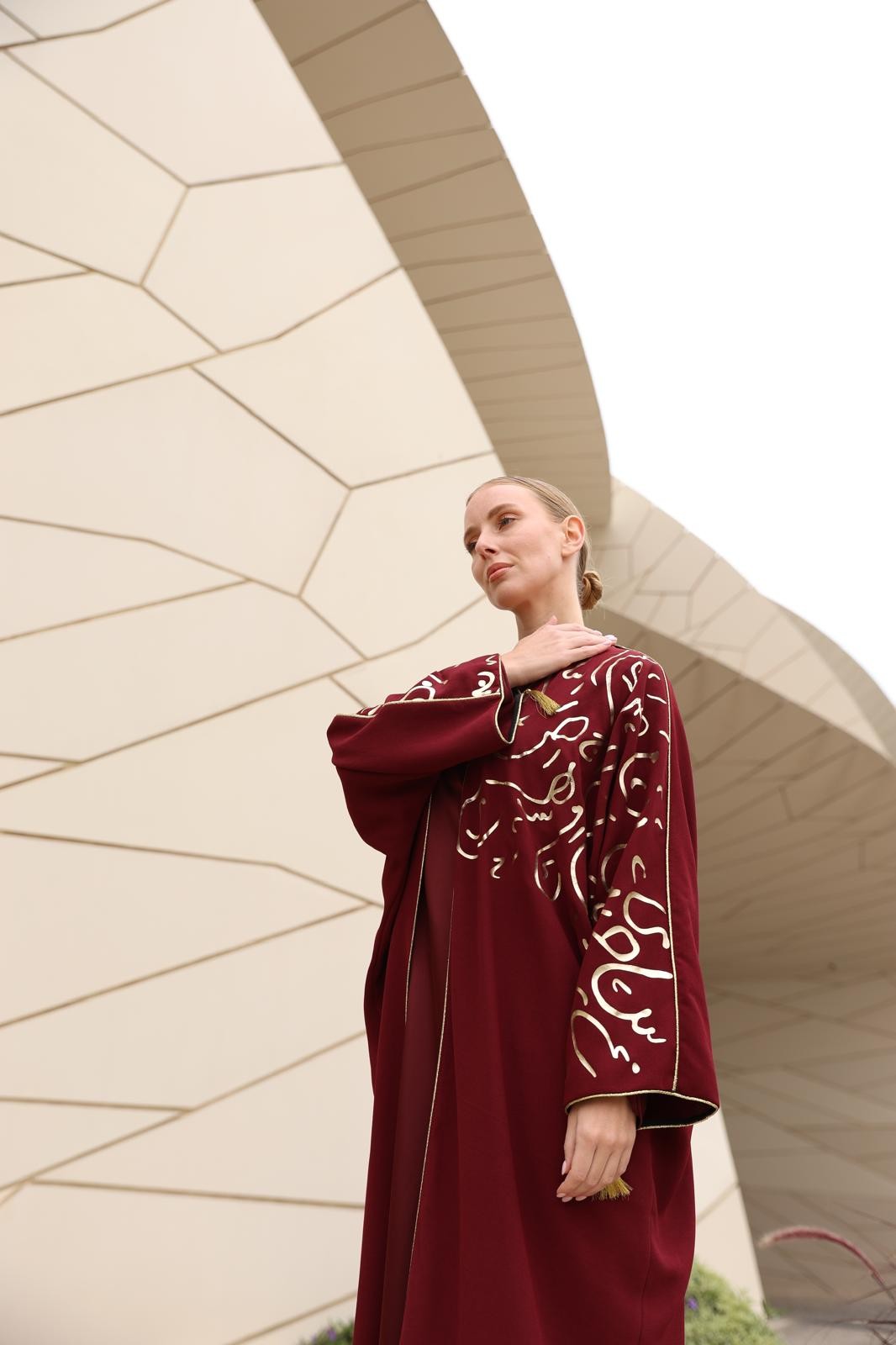 Hat Desenli Abaya main variant image