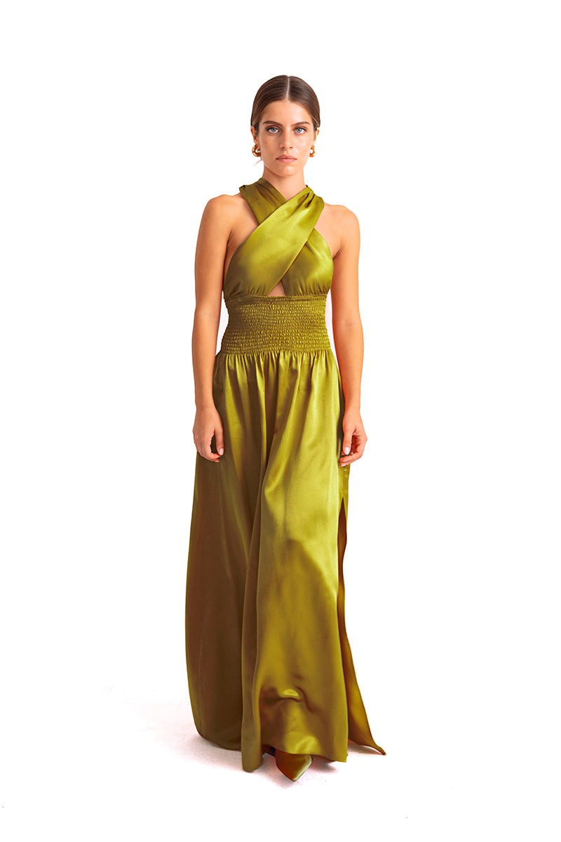 ASPEN CRISS CROSS MAXI DRESS