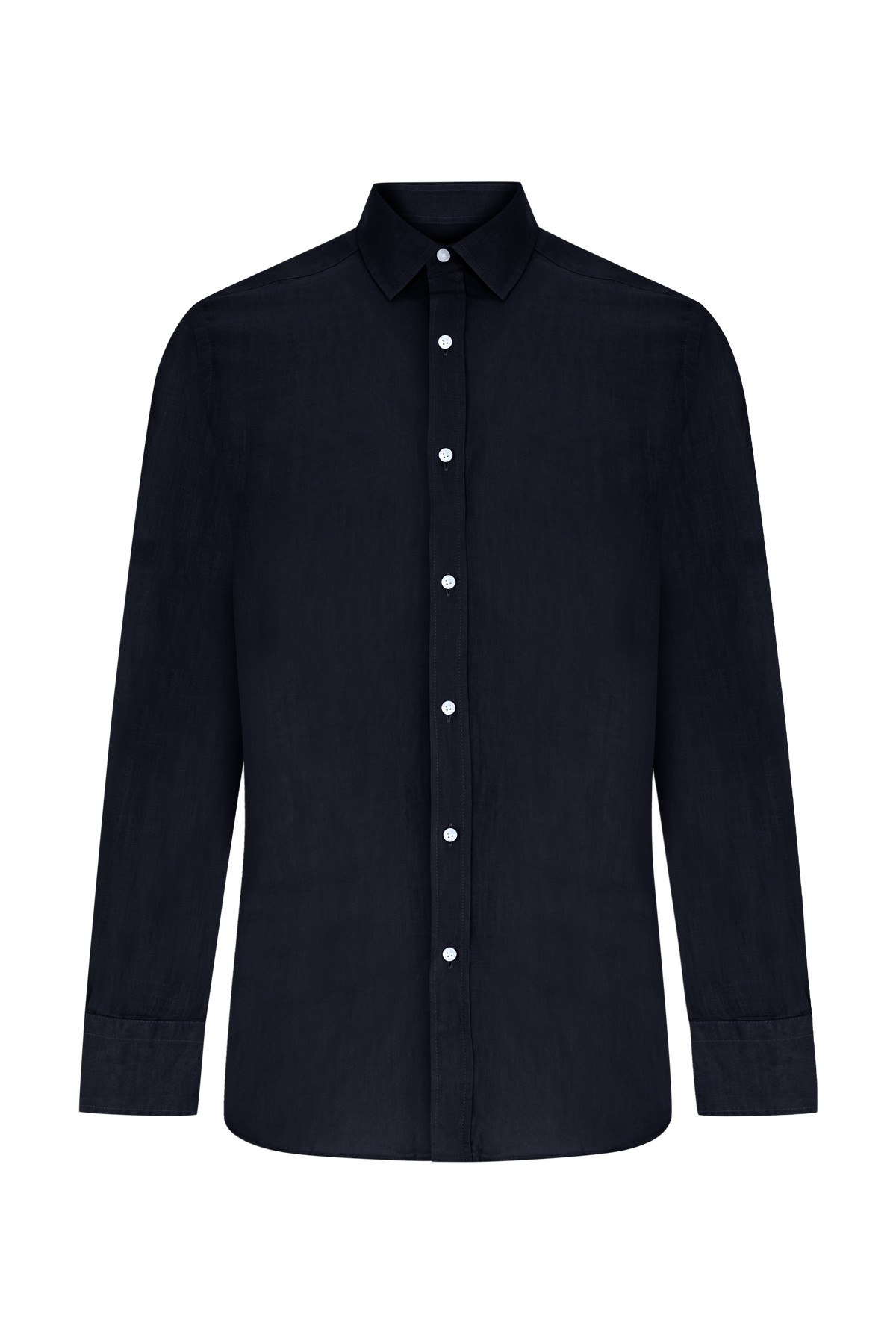  Hawksbill Linen Shirt – Dark Blue