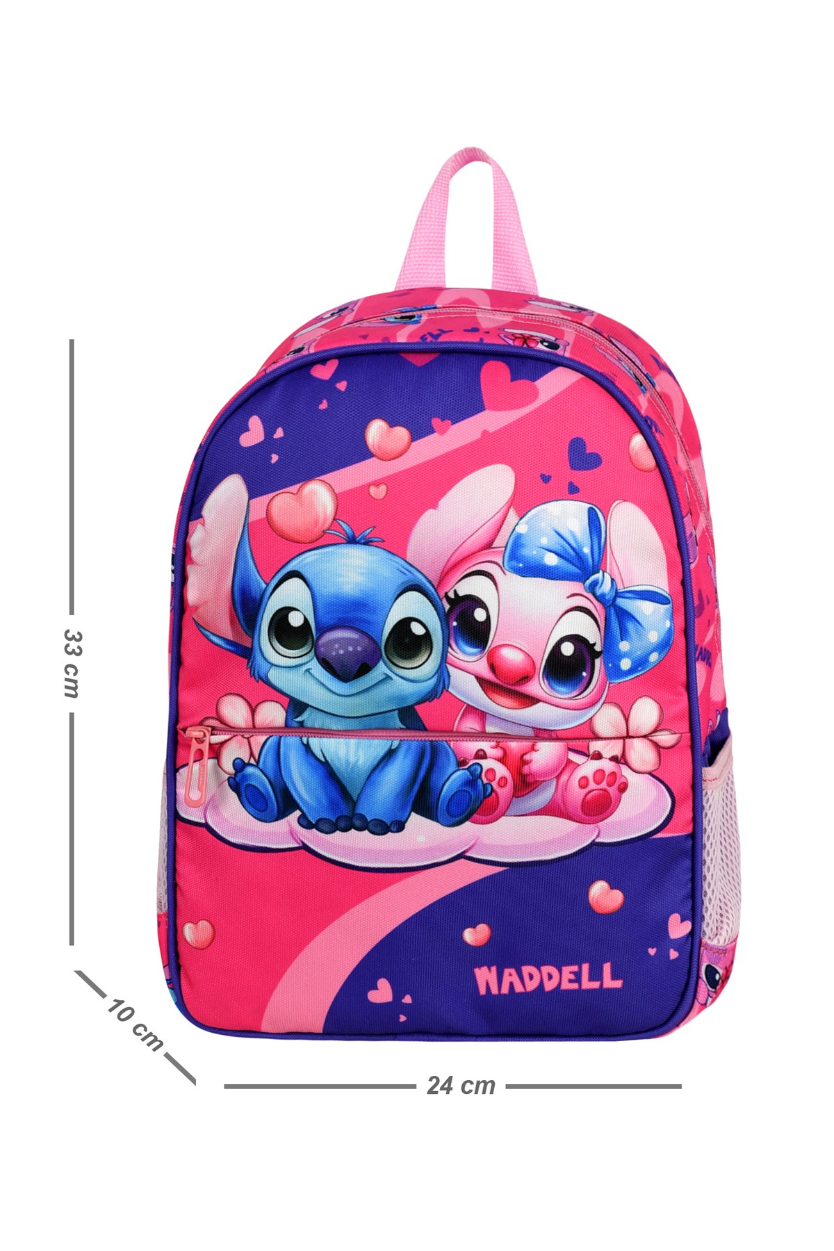 Waddell Lisanslı Stiç Koala Baskılı Desenli Mor-Pembe Anaokul Kreş Sırt Çantası