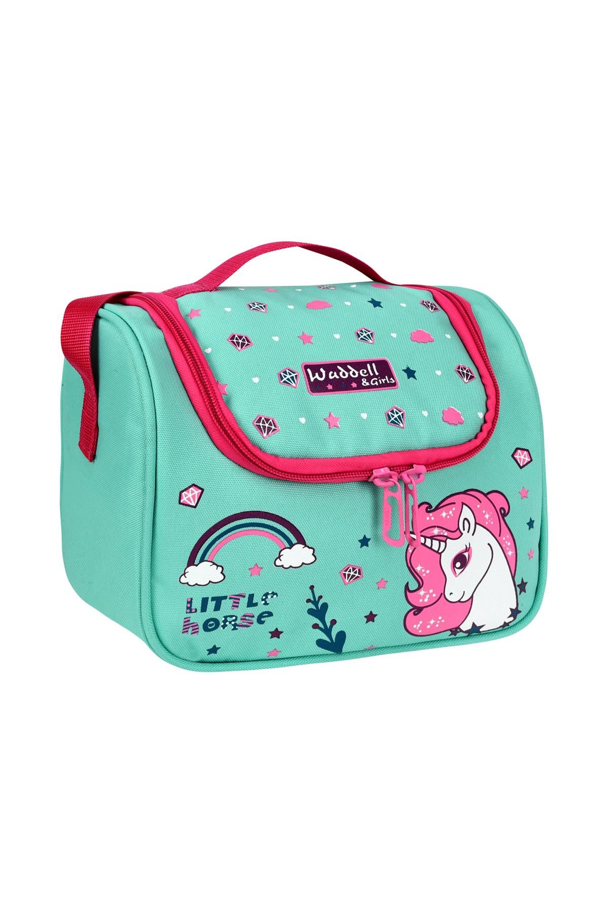 Waddell Lisanslı Little Horse Mint Yeşili Desneli Beslenme Çantası