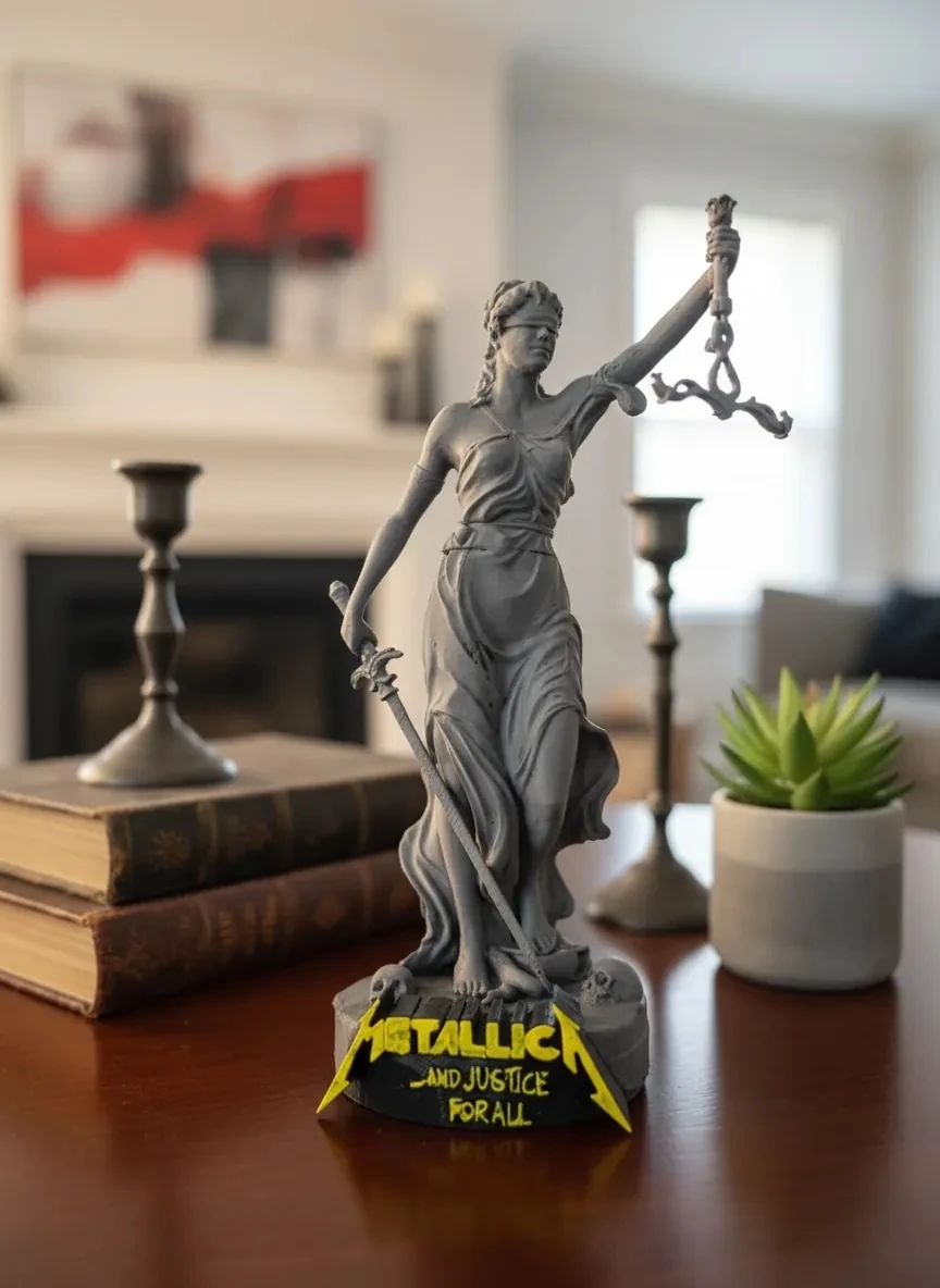 Adalet ve Liderlik Heykeli – Justice for All (3D Özel Baskı)