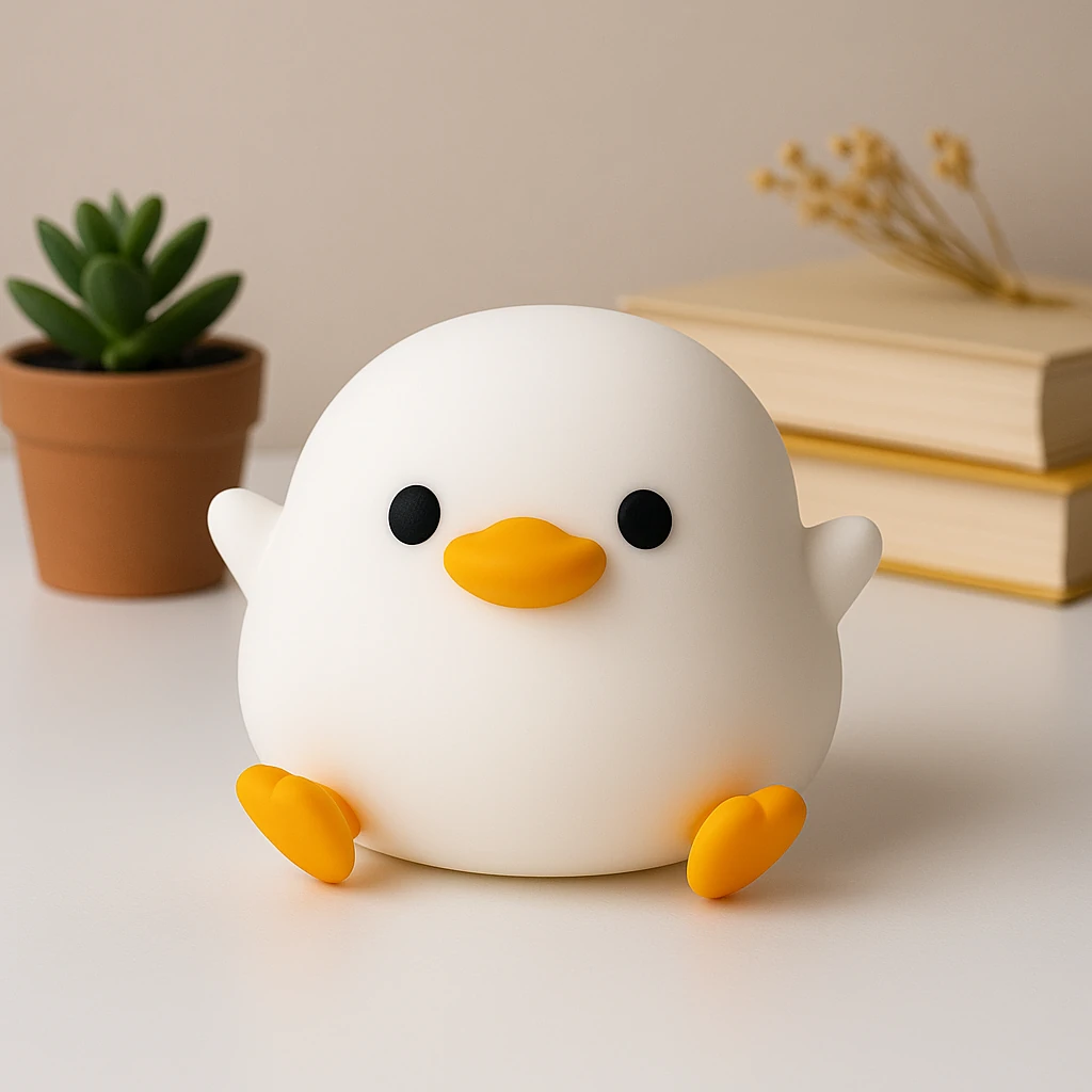 Dodo Duck Gece Lambası – 3D Dekoratif Aydınlatma, Modern ve Minimal Tasarım