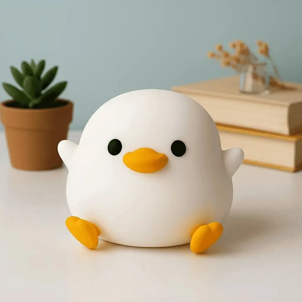Dodo Duck Gece Lambası – 3D Dekoratif Aydınlatma, Modern ve Minimal Tasarım