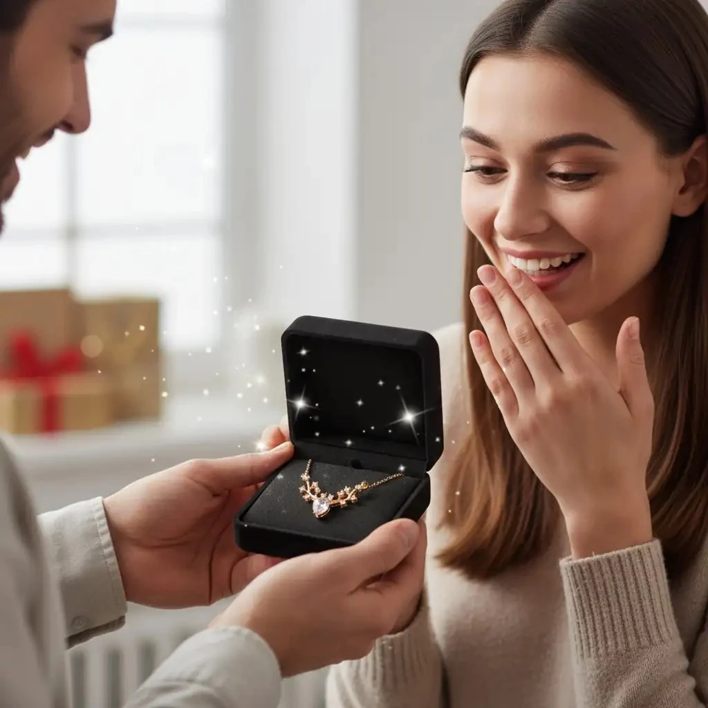 Zarif Geyik Figürlü Kolye – Minimalist ve Anlamlı Tasarım, Kadınlar İçin Doğa Temalı Takı