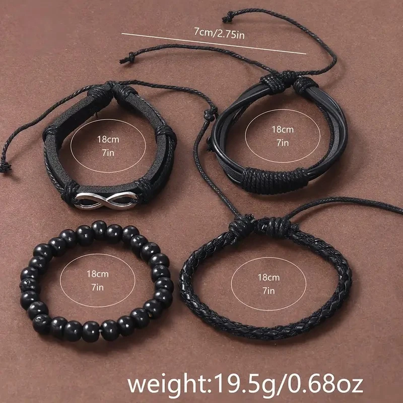 Günlük Kuvars Saat & Suni Deri Bileklik Seti – Erkekler İçin Şık Kombin, Babalar Günü Hediyesi