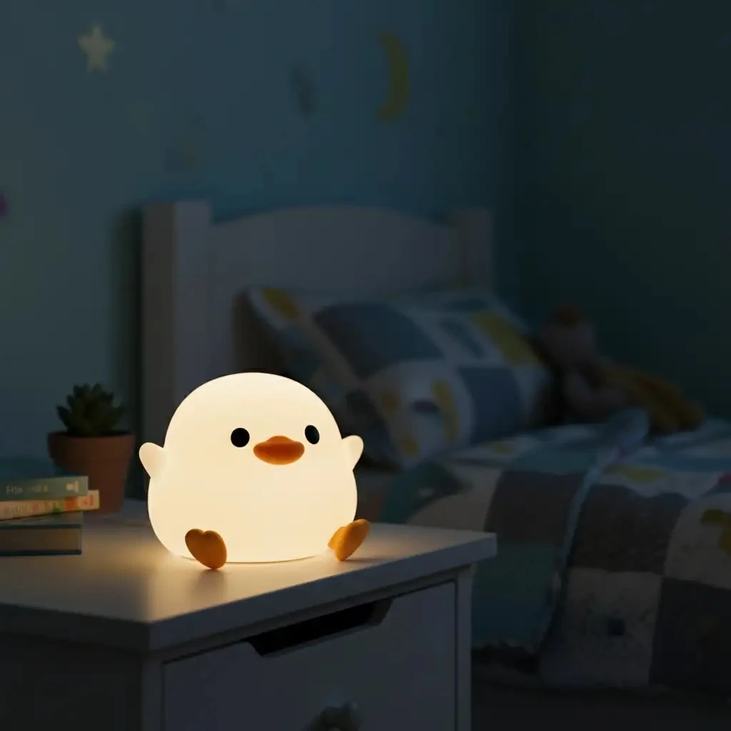 Dodo Duck Gece Lambası – 3D Dekoratif Aydınlatma, Modern ve Minimal Tasarım