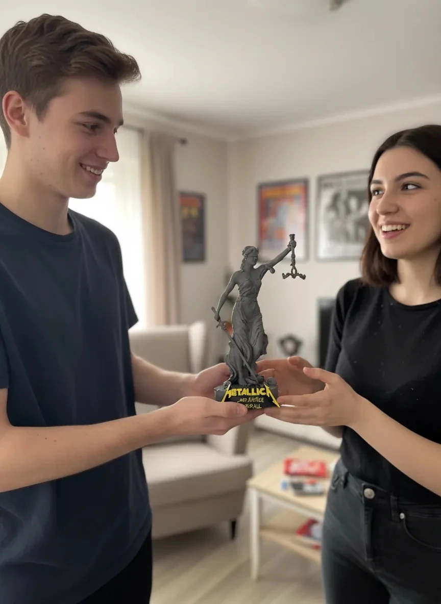 Adalet ve Liderlik Heykeli – Justice for All (3D Özel Baskı)