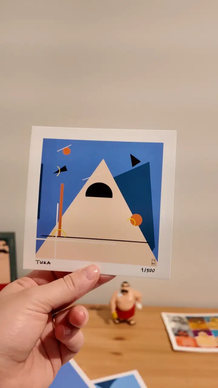 Soyut Tellak - Mini Kartpostal Dijital Baskı