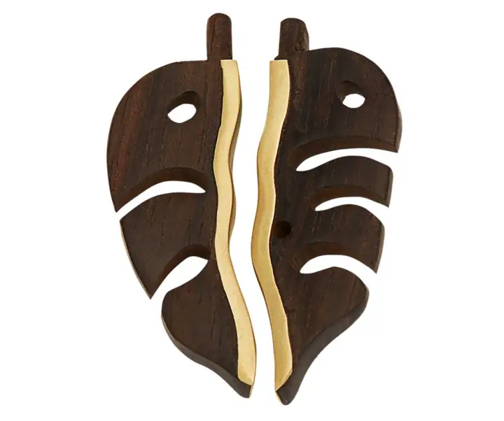 Monstera Abanoz Küpe