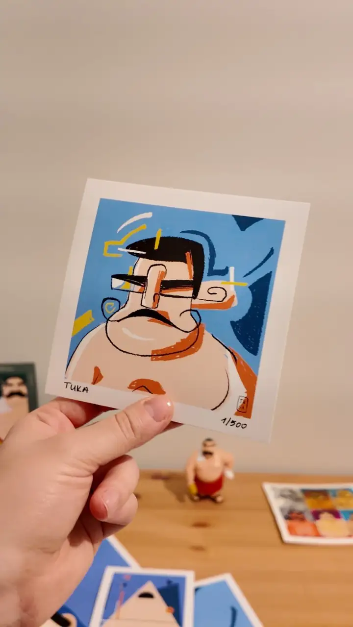 Kübik Tellak - Mini Kartpostal Dijital Baskı