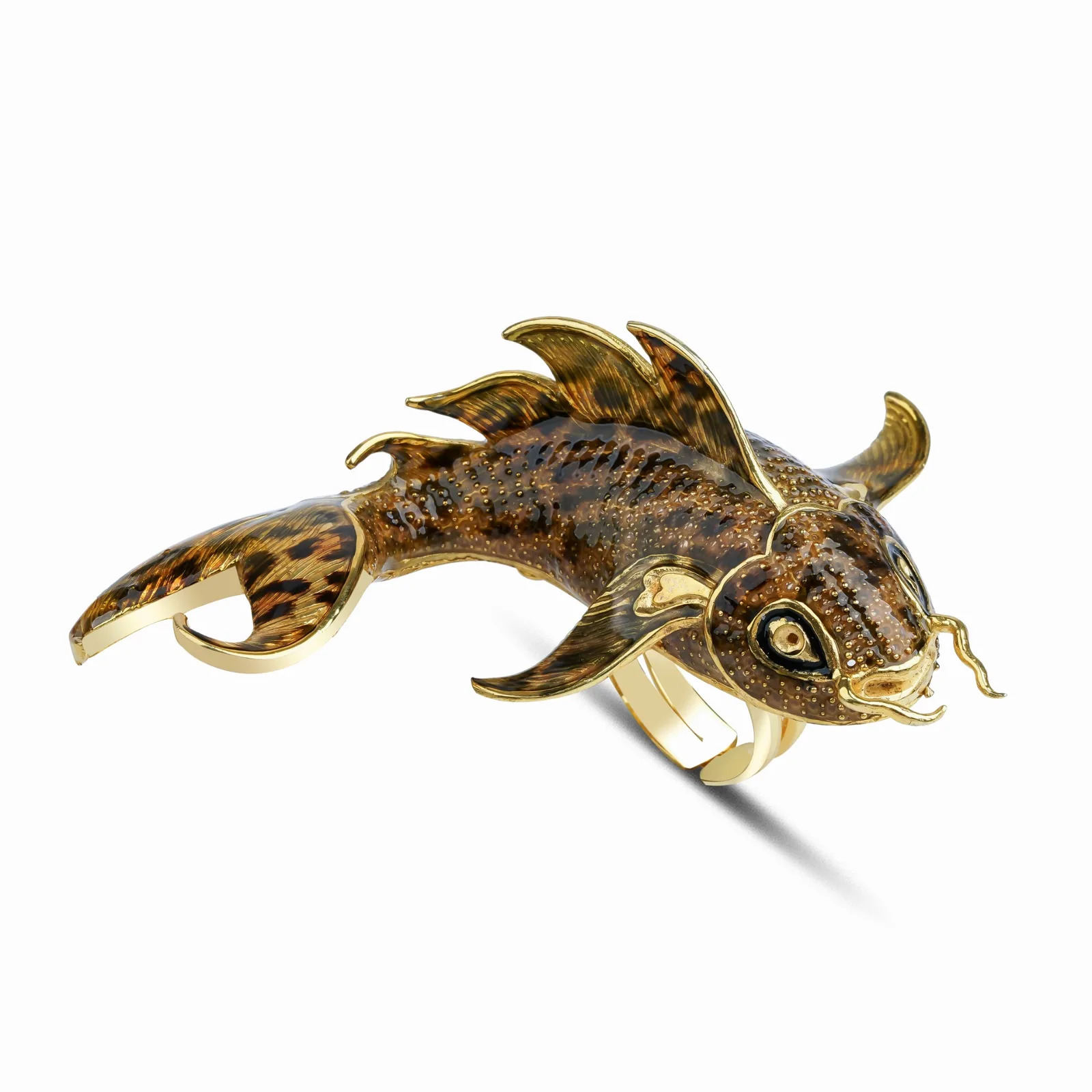 Sultan of The Ocean Leopar Desen Gösterişli Yüzük