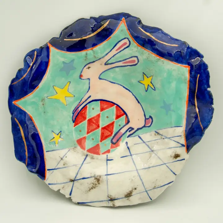 Circus Chronicles no1 - Stoneware Duvar & Sofra Tabağı