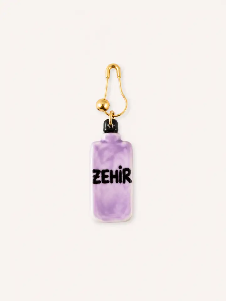 Zehir  şişesi porselen charm