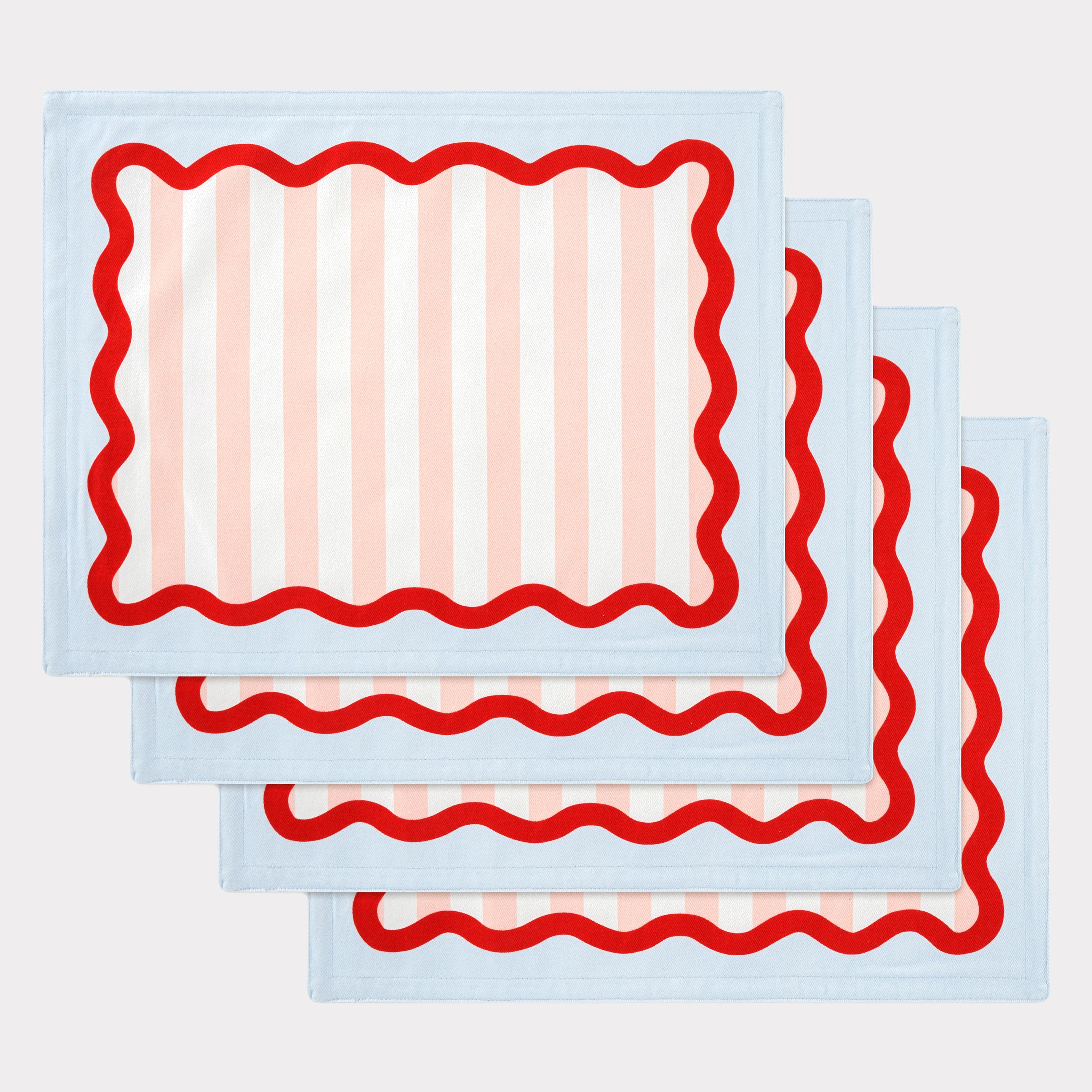 Rainbow Amerikan Servis 4 'lü Çift Yönlü - Mavi