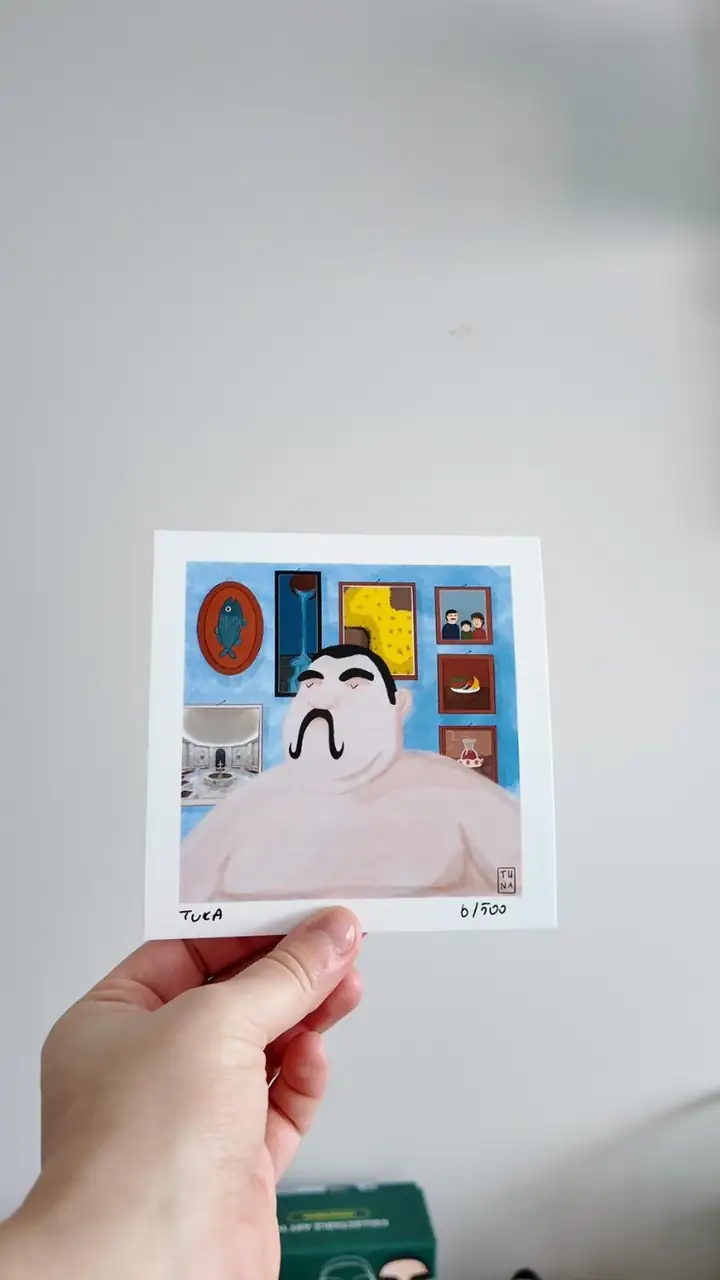 Sulu Tellak - Mini Kartpostal Dijital Baskı