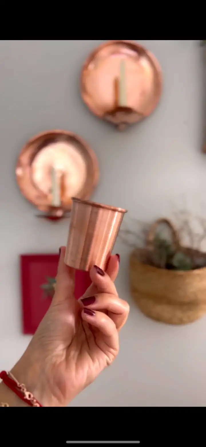 Bakır shot bardağı 2'li