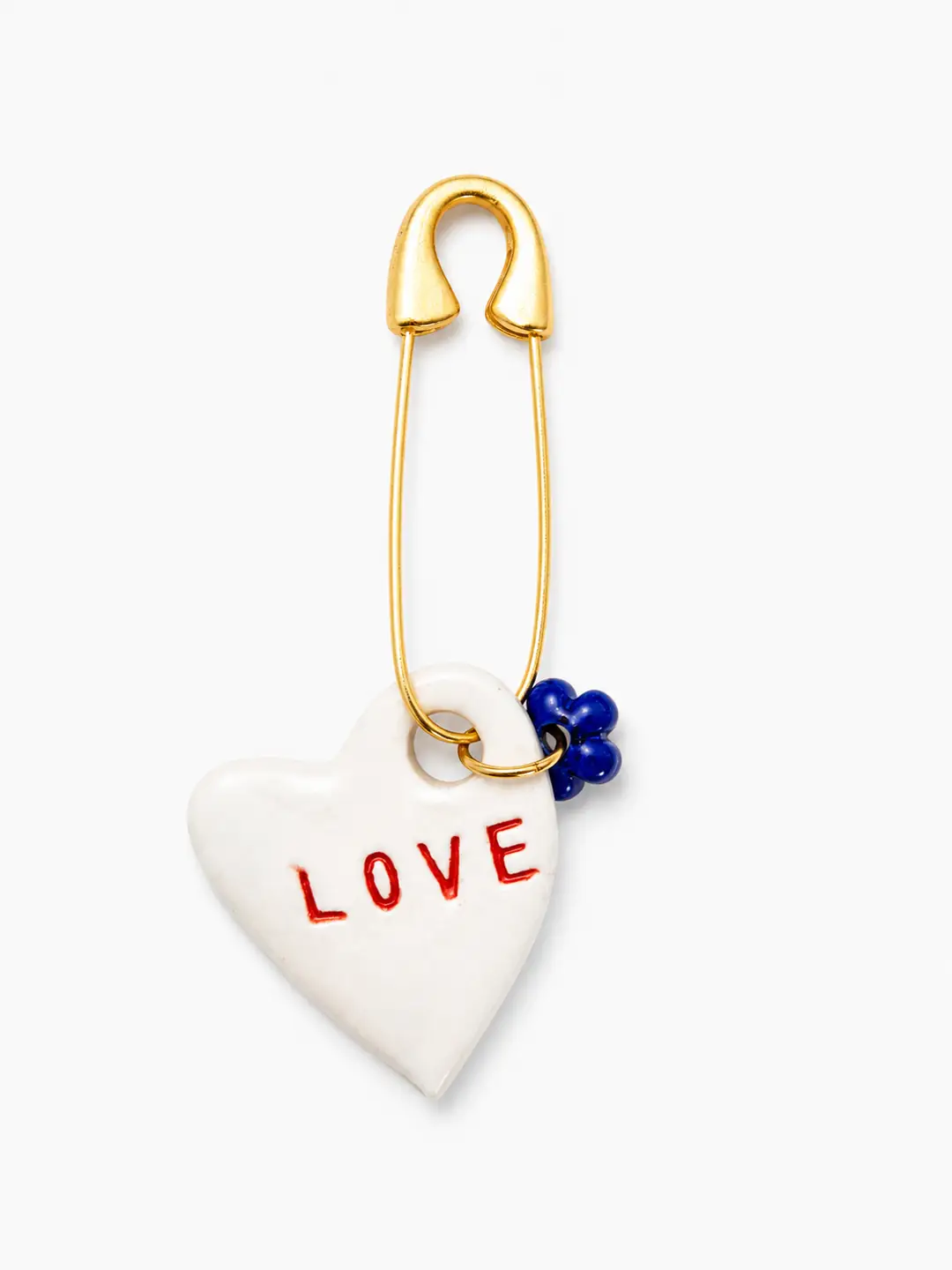 Love Kalp Charm Broş