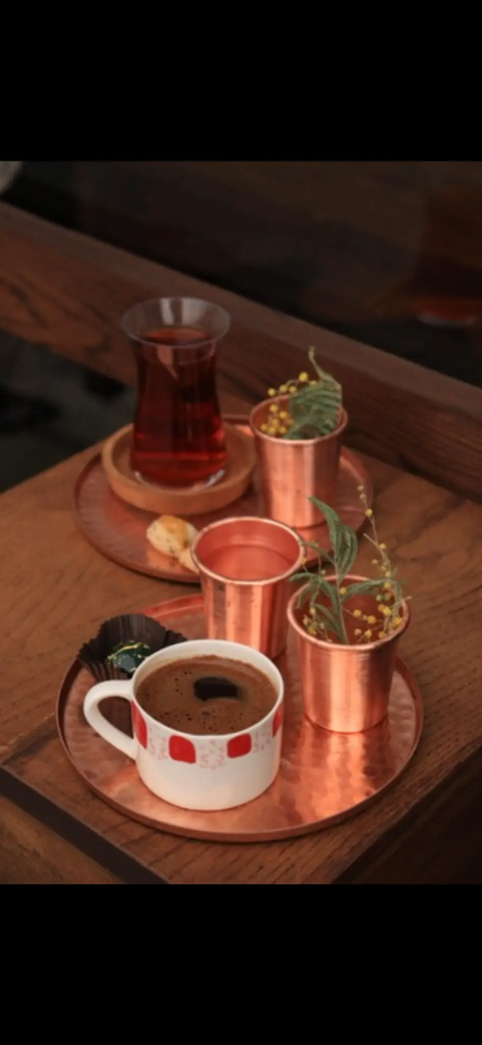 Bakır Sunum Tabağı