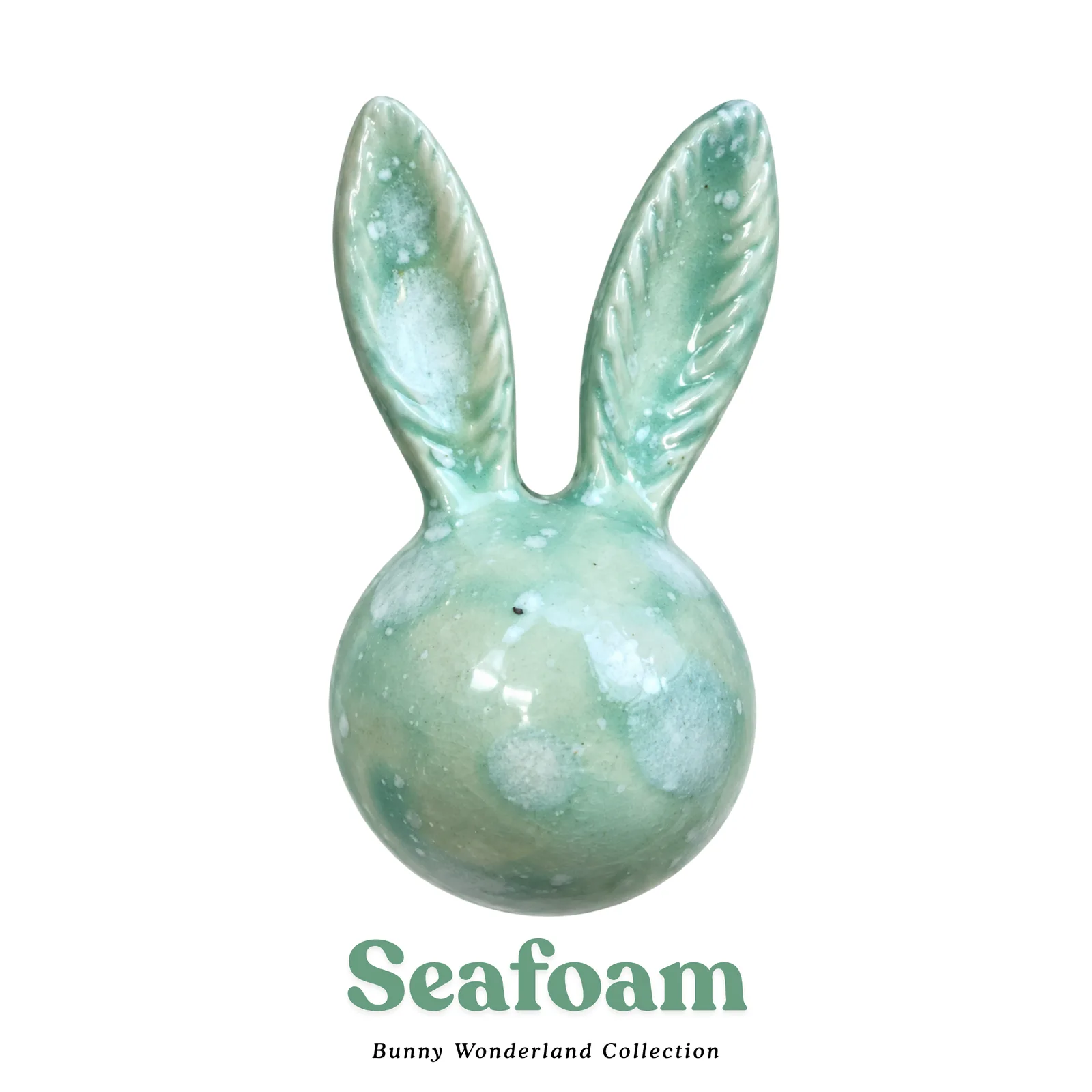 Bunny Wonderland - Seramik Tavşan Dolap Kulpu — Seafoam