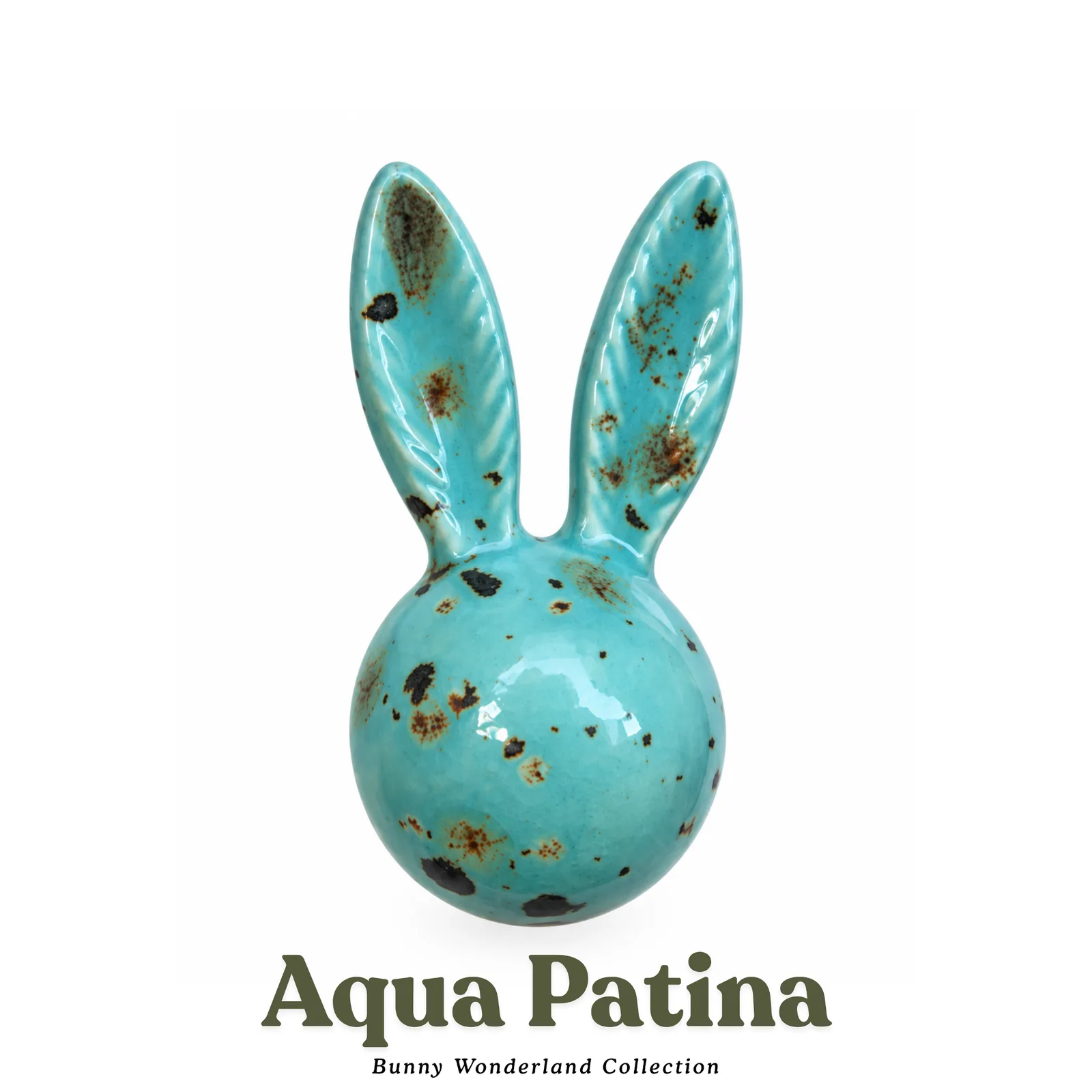 Bunny Wonderland - Seramik Tavşan Dolap Kulpu — Aqua Patina